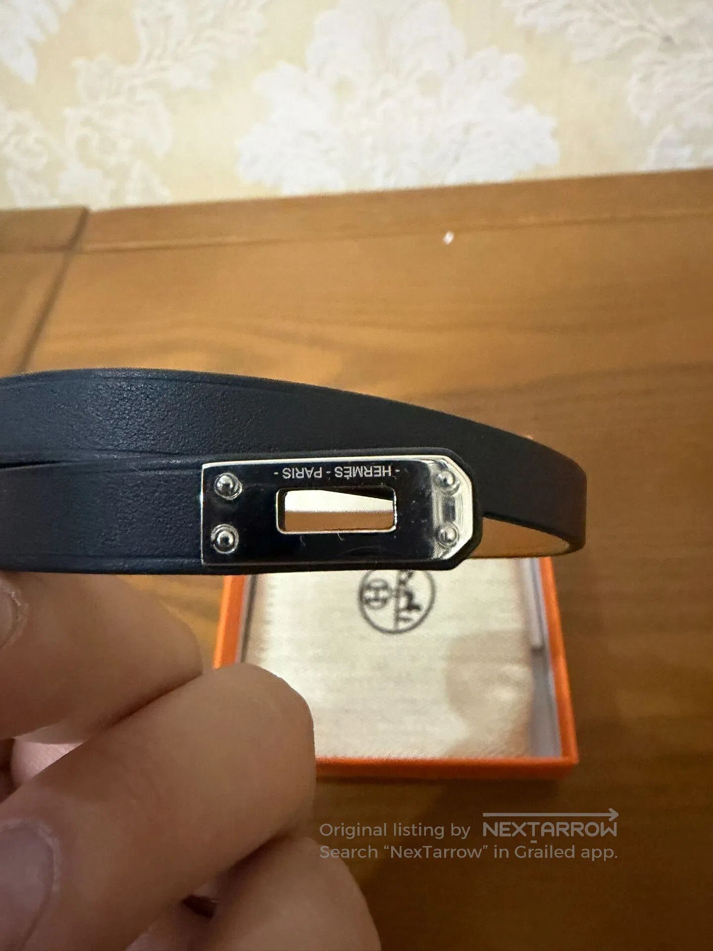 Hermes Hermes Kelly Black Brown Double Loop Bracelet. Size ONE SIZE - 3 Thumbnail