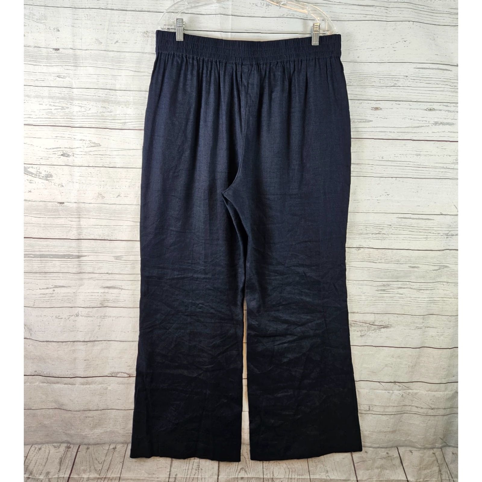 Vintage Cabi 6425 Women's Finale Trouser Pants Dress Pants Blue Linen Blend High Rise L Women Size 36" / US 14 / IT 50 - 3 Thumbnail