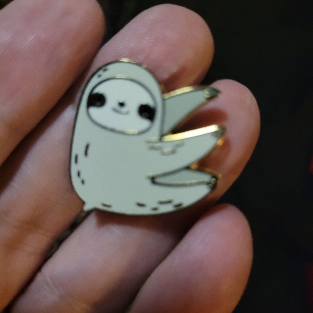 Other sloth Enamel Pin, nwot, Size ONE SIZE - 2 Thumbnail
