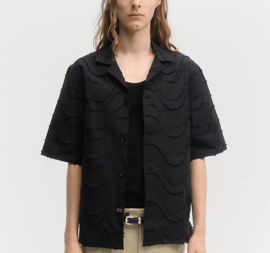 Other BNWT SS25 ECOLE DE PENSEE WAVE CUT JACQUARD SHIRT 50 Size US M / EU 48-50 / 2 - 1 Thumbnail