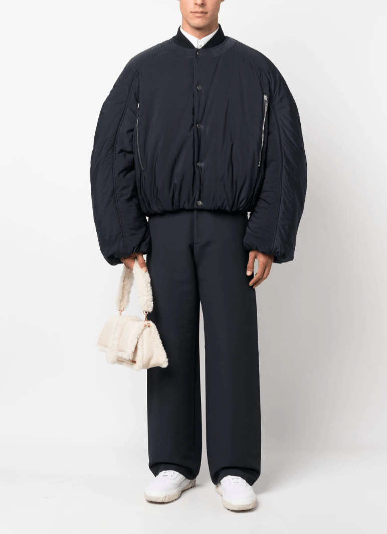 Jacquemus Jacquemus Croissant puffer bomber jacket Dark Navy Size US L / EU 52-54 / 3 - 6 Thumbnail