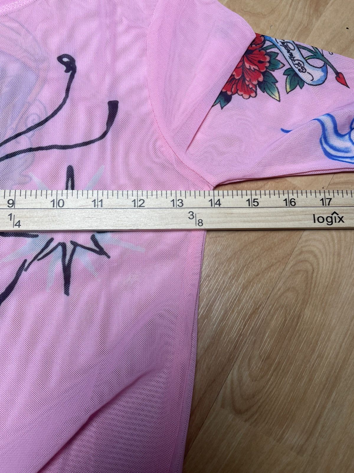 Ed Hardy × Siberia Hills Ed Hardy X Siberia Hills Women's Mesh Pink Shirt Top Size S / US 4 / IT 40 - 7 Thumbnail