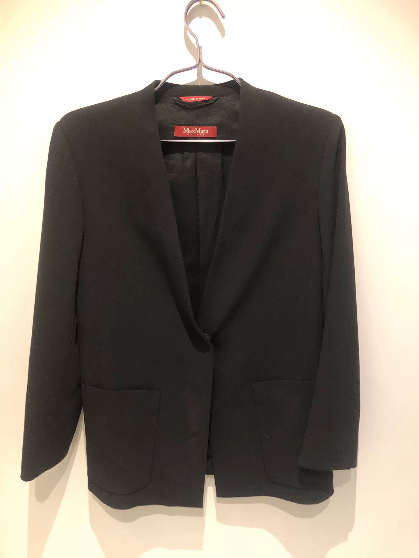 Max Mara MaxMara Women's Black Loose Blazer Size S / US 4 / IT 40 - 1 Thumbnail