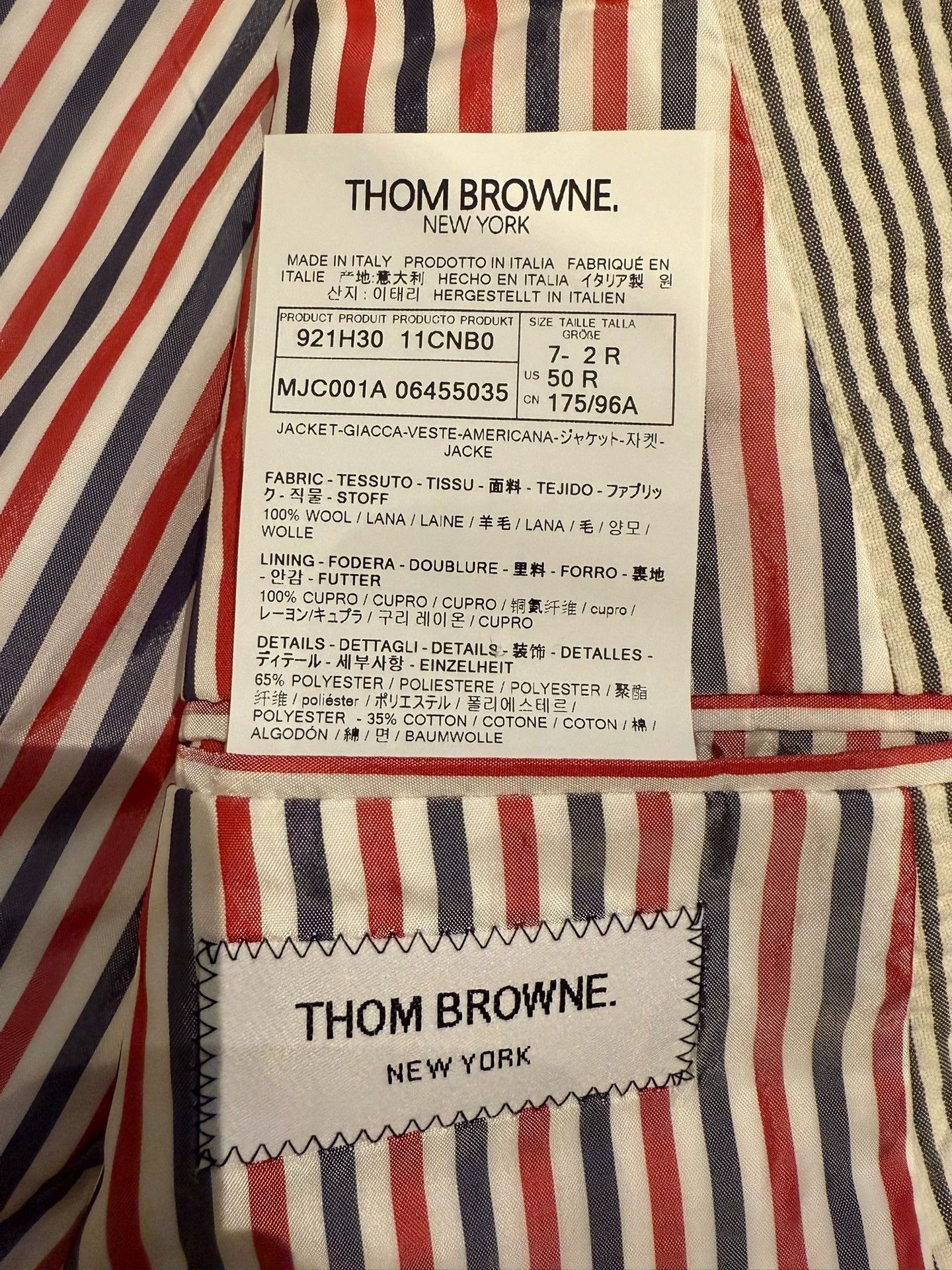 Thom Browne Thom Browne Classic Seersucker Suit Size 2 New Size US M / EU 48-50 / 2 - 6 Thumbnail