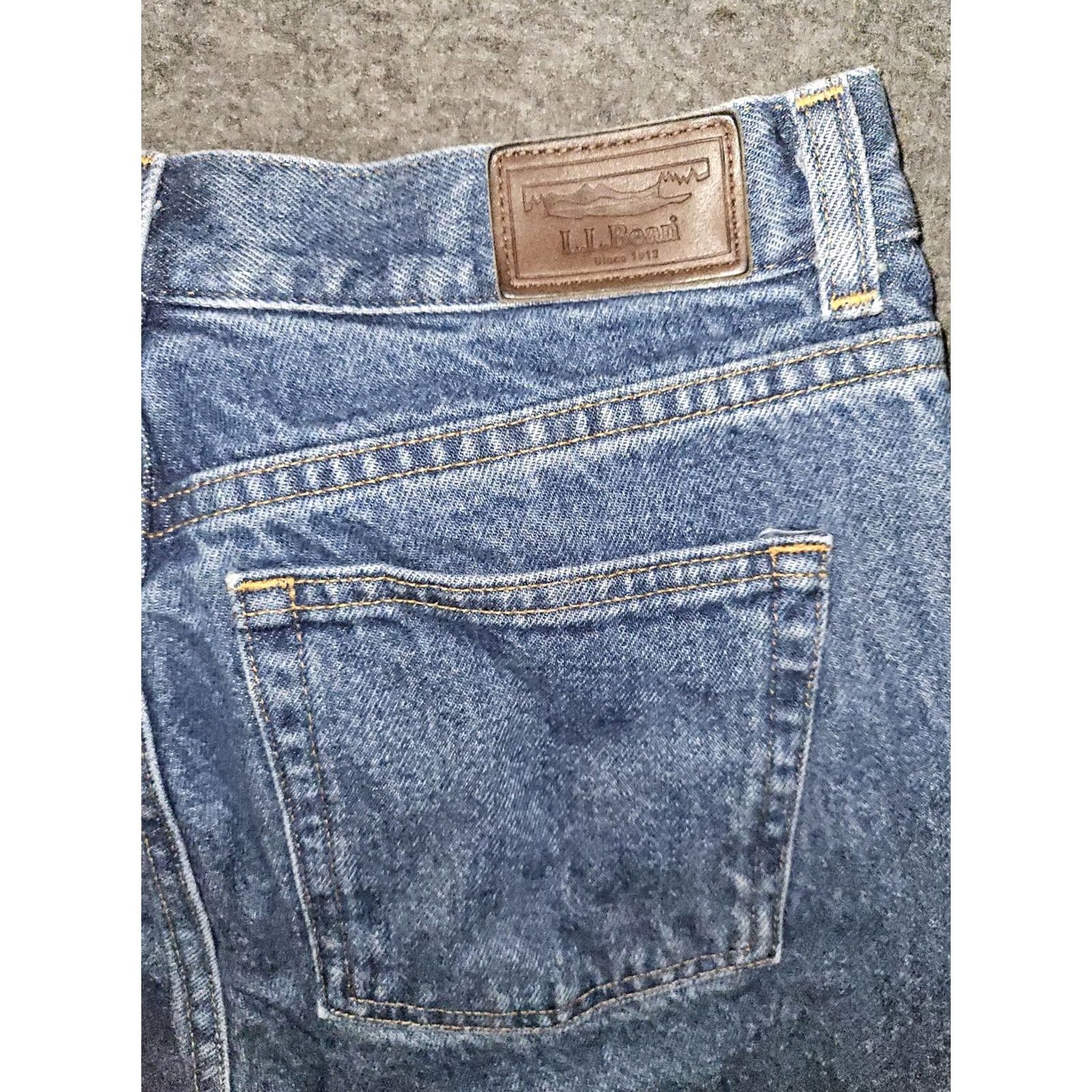 Vintage VINTAGE L.L. Bean Jeans Women's 6 Straight 90s Blue Denim Mid Rise Regular 29 Inseam Womens Size 28" / US 6 / IT 42 - 7 Thumbnail