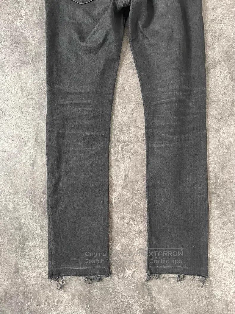 Saint Laurent Paris Saint Laurent Paris Distressed Black Faded Frayed Denim Je Size US 29 - 9 Thumbnail