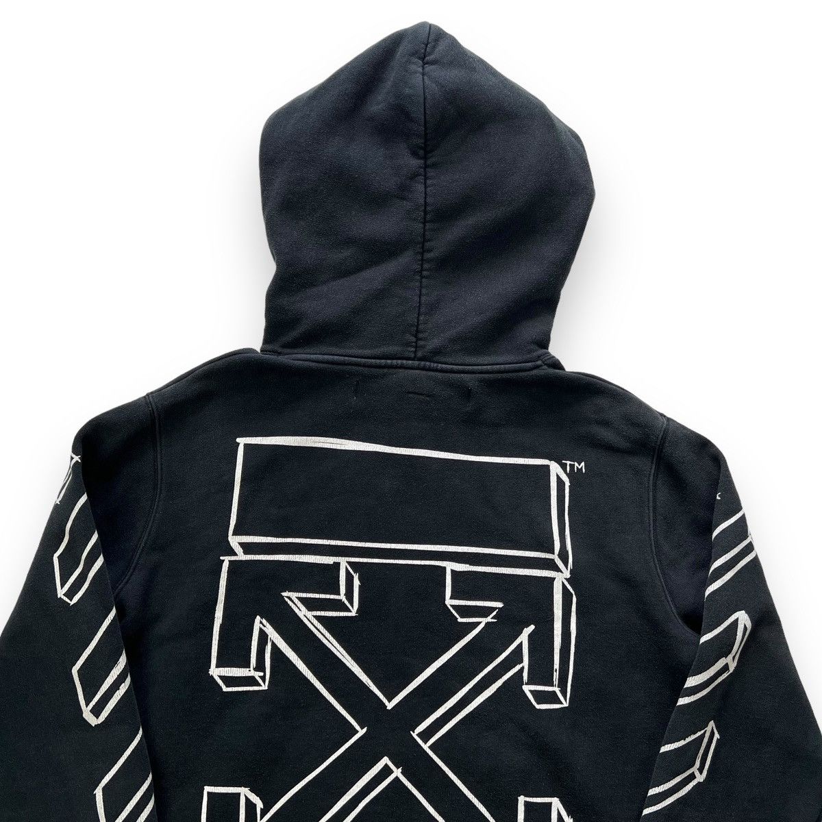 image of Off White Off-White 3D Marker Arrows Hoodie in Black, Men's (Size Small)