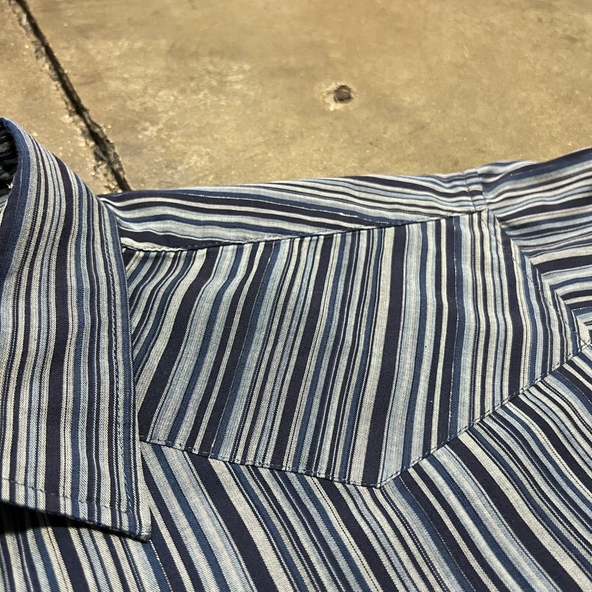 Wrangler Vintage Pearl Snap Short Sleeve Shirt Striped Western Rodeo Size US XL / EU 56 / 4 - 5 Thumbnail