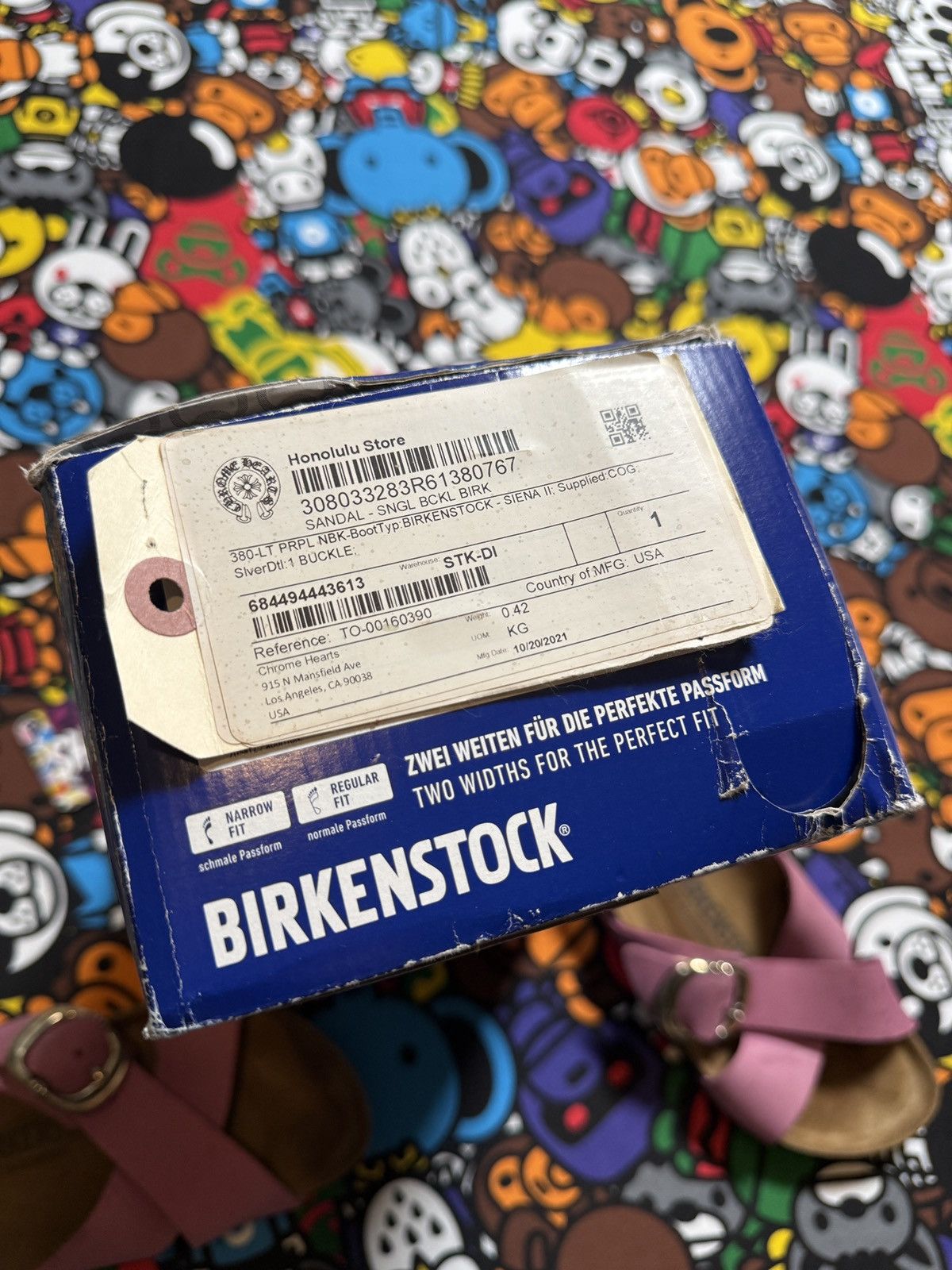 Birkenstock × Chrome Hearts Chrome Hearts X Birkenstock Pink Gunslinger Sandals Size US 7 / IT 37 - 13 Thumbnail