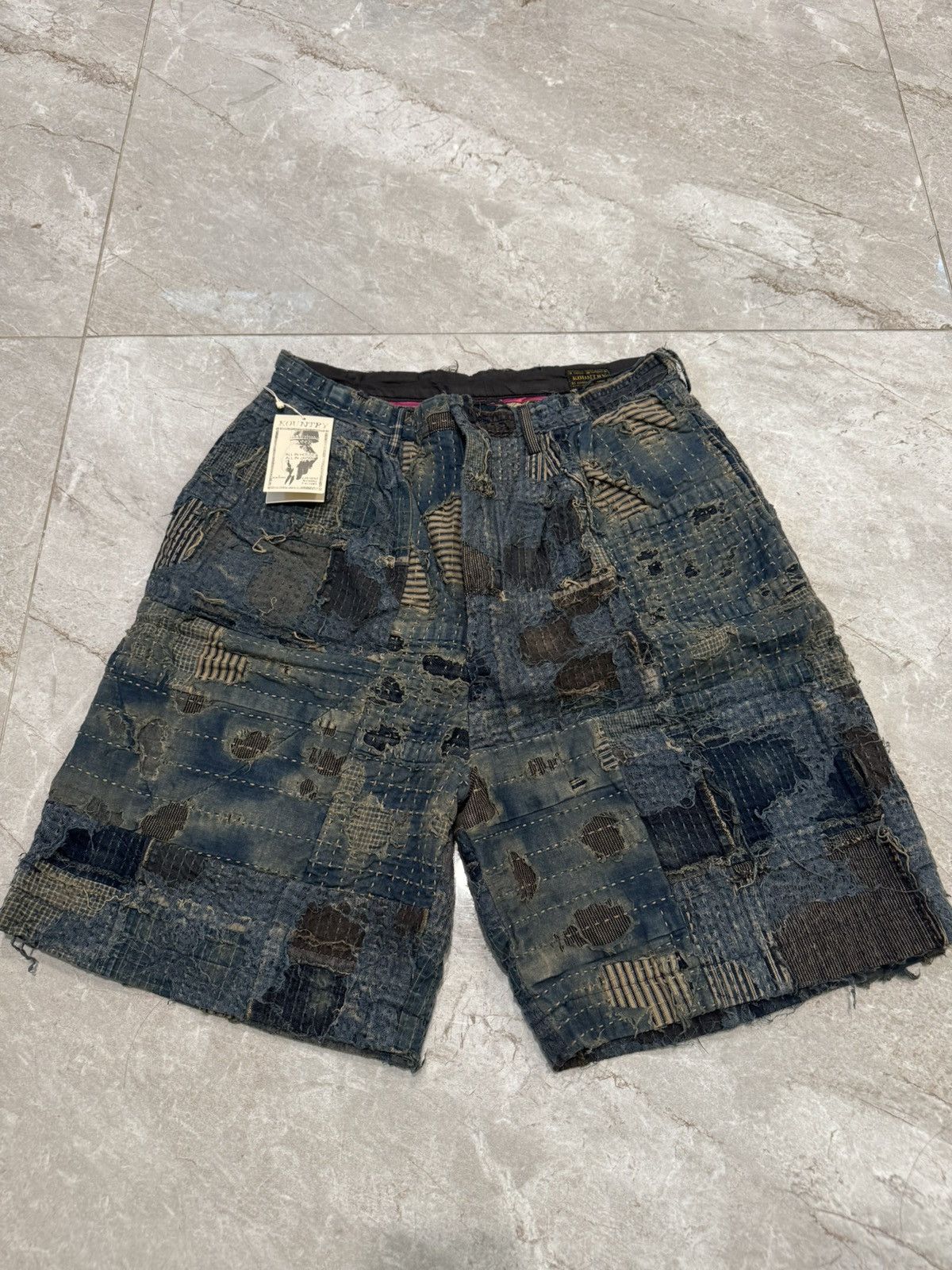 Kapital IDG Boro Ivy Shorts Size 3 Made in Japan