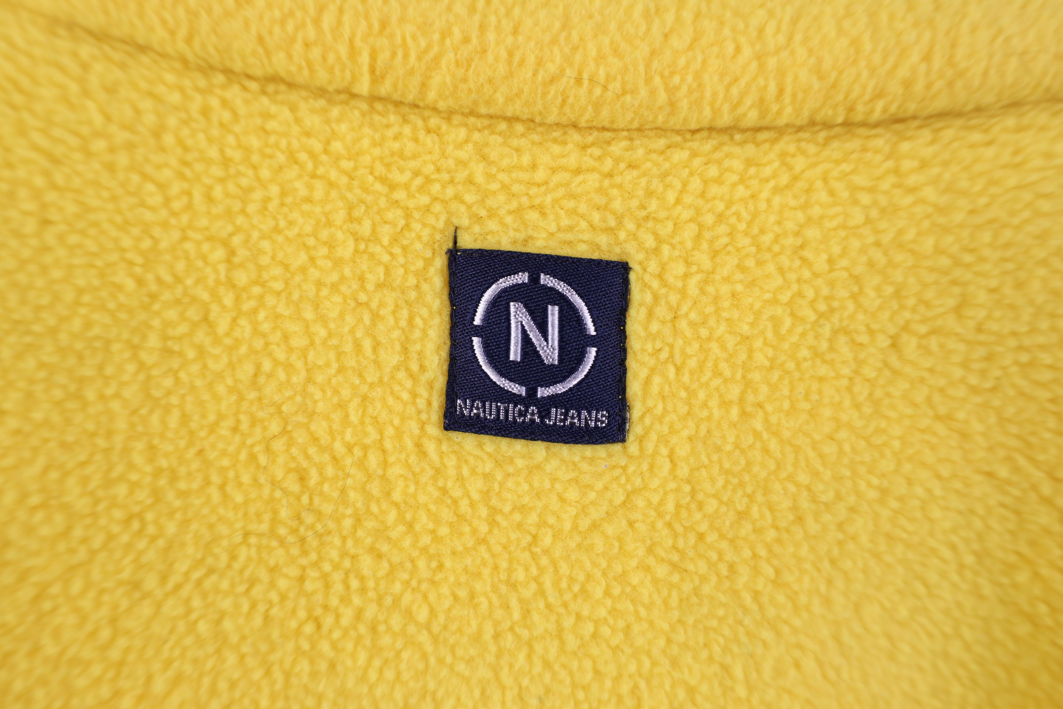 Nautica Vintage 90s Nautica Baggy Half Zip Fleece Pullover Sweater Size US L / EU 52-54 / 3 - 12 Thumbnail
