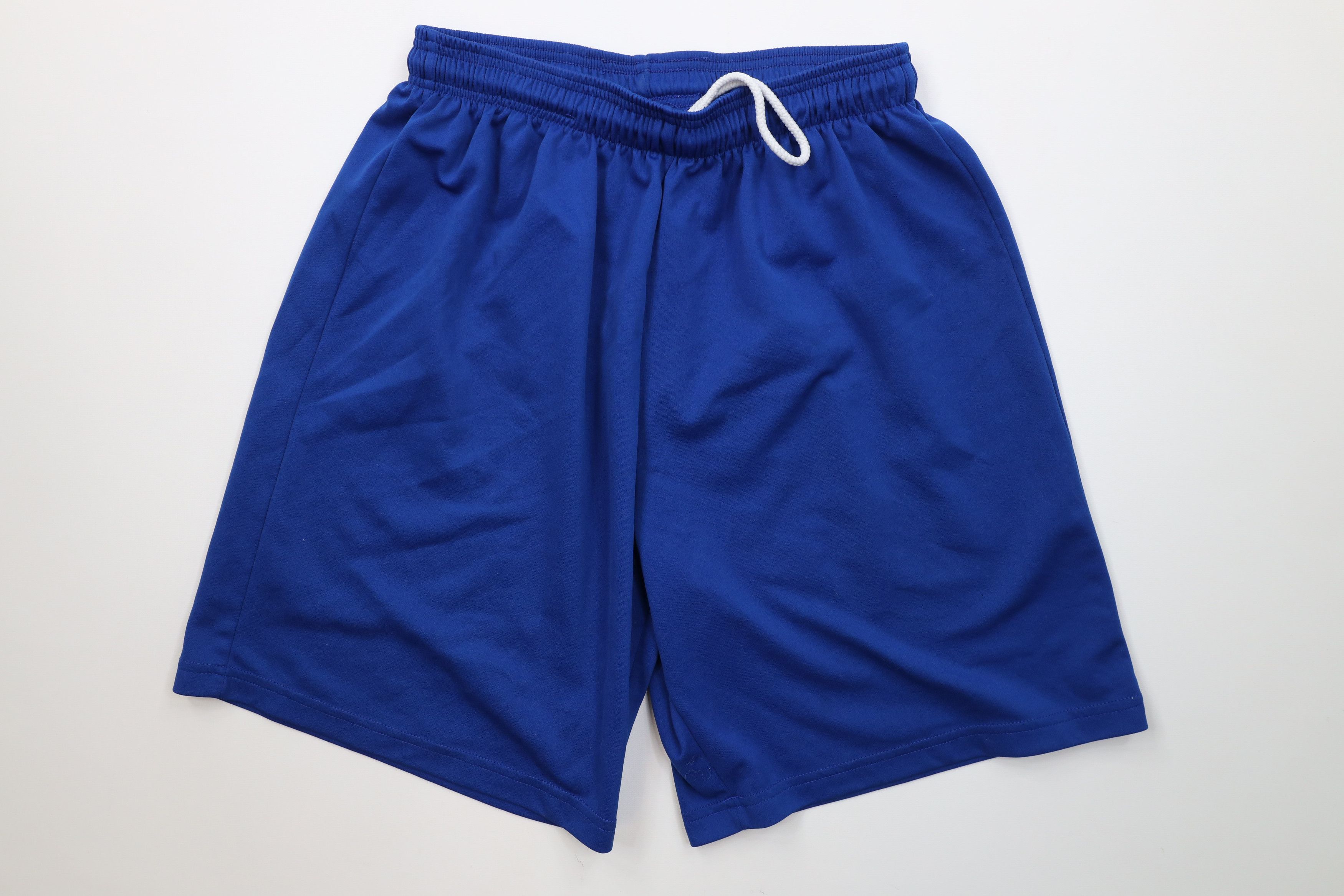 Vintage Vintage 90s Streetwear Running Jogging Soccer Shorts Blue Size US 34 / EU 50 - 1 Thumbnail