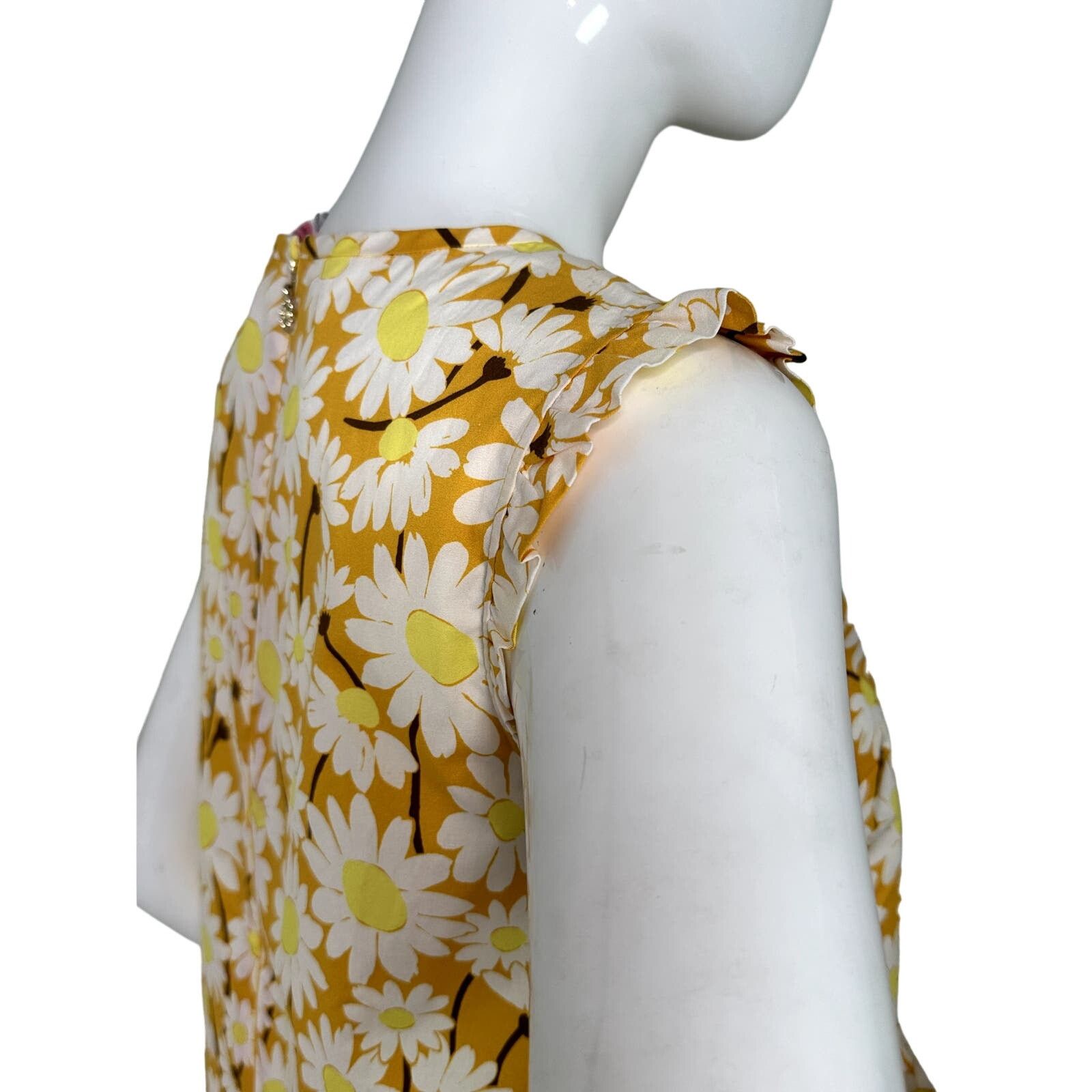 Kate Spade Kate Spade Kate Daisy Flounce Top size 2 Golden Rod Size XS / US 0-2 / IT 36-38 - 6 Thumbnail