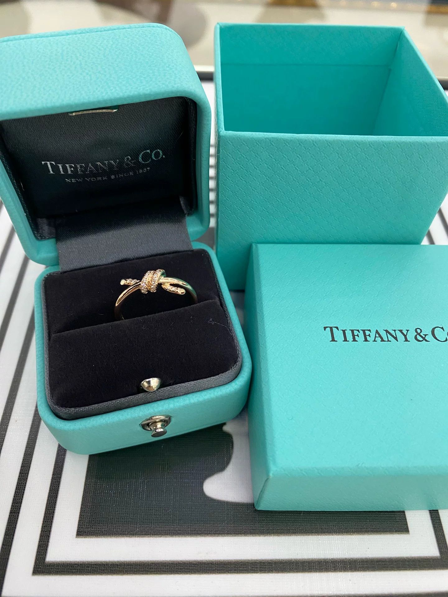 Tiffany & Co. Tiffany & Co. Diamond Knot Ring Size ONE SIZE - 1 Thumbnail
