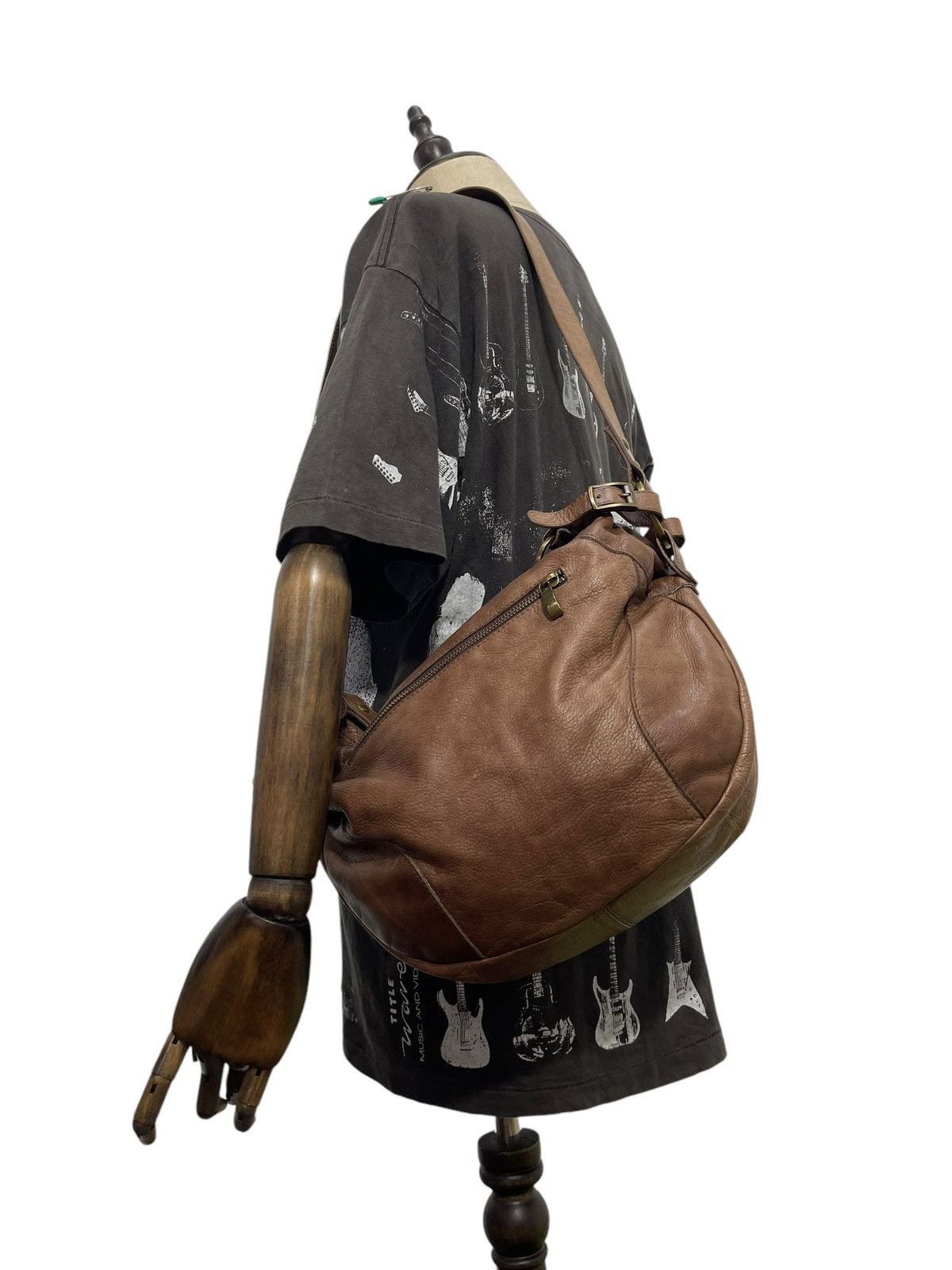 Leather Full Leather Limpronta Italy Tote Shoulder Bag 5🟩 Size ONE SIZE - 2 Thumbnail