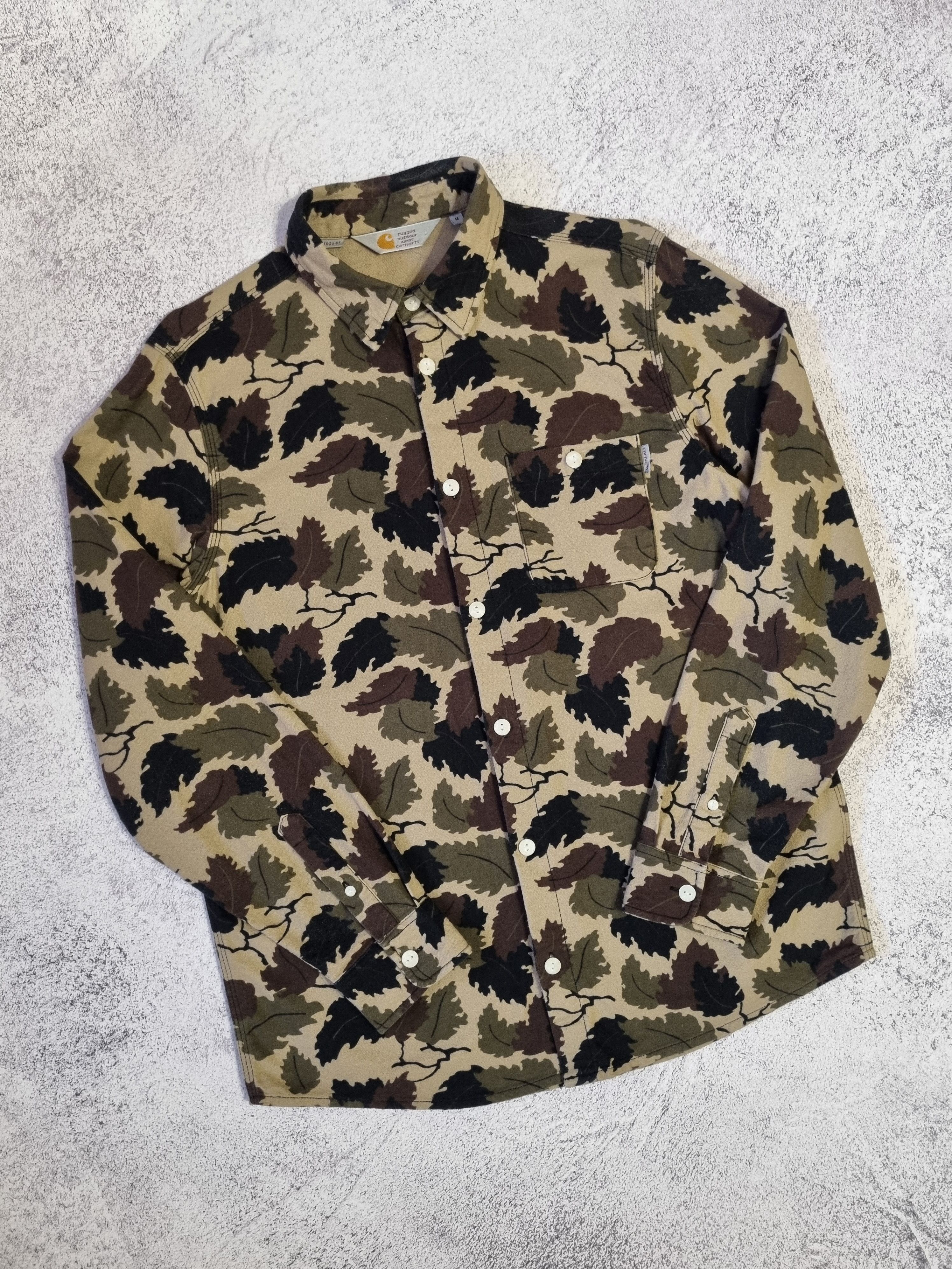 Carhartt Carhartt L/S Wilkins Real Tree Camo Button Shirt Size US M / EU 48-50 / 2 - 2 Thumbnail