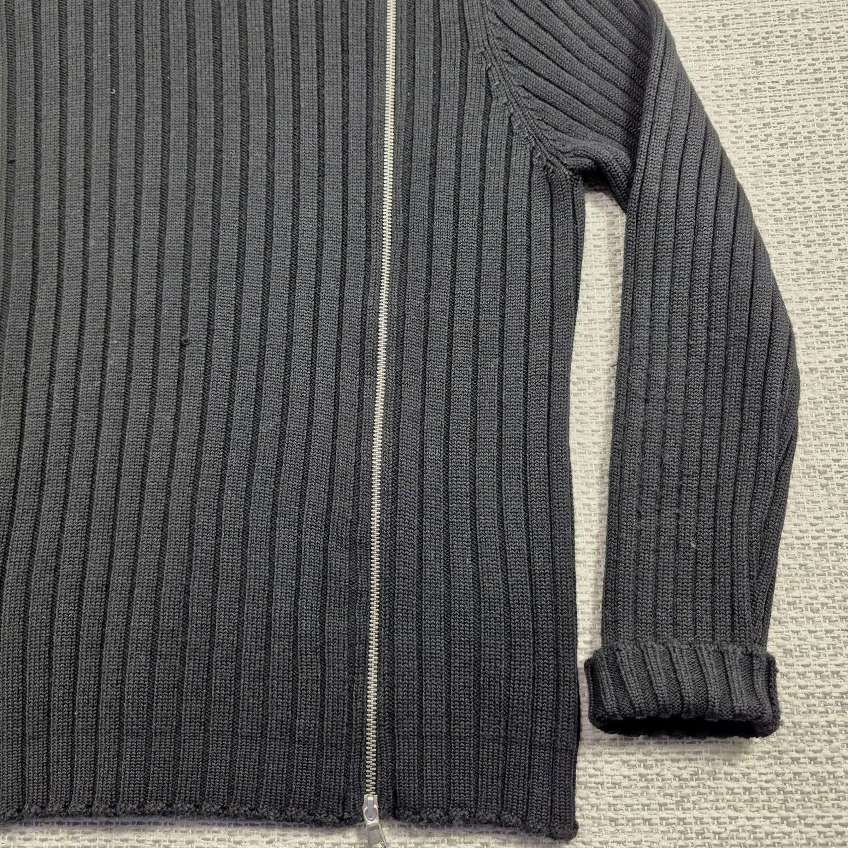 Sisley Sisley Sweater Mens M Black Rib Knit Zipper Pullover Made In Italy Shirt Pullover Mens Casual, Classic, Preppy Size US M / EU 48-50 / 2 - 2 Thumbnail