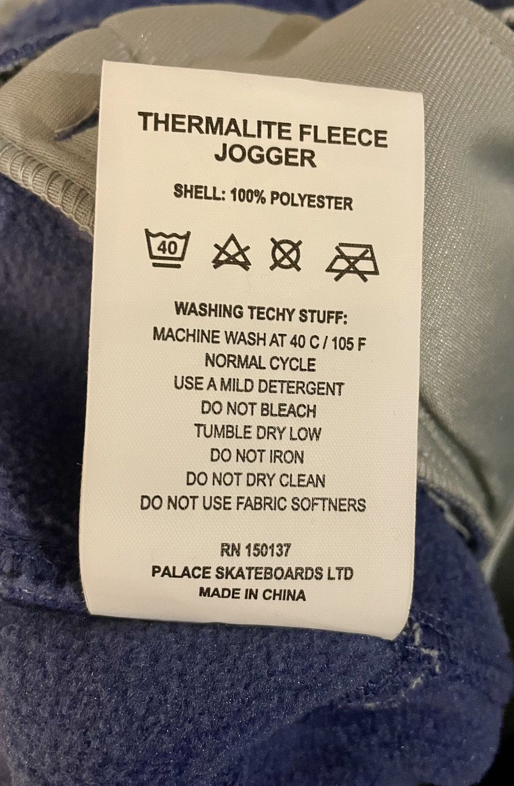 Palace Palace Polartec Thermalite Fleence Jogger Size US 32 / EU 48 - 4 Thumbnail