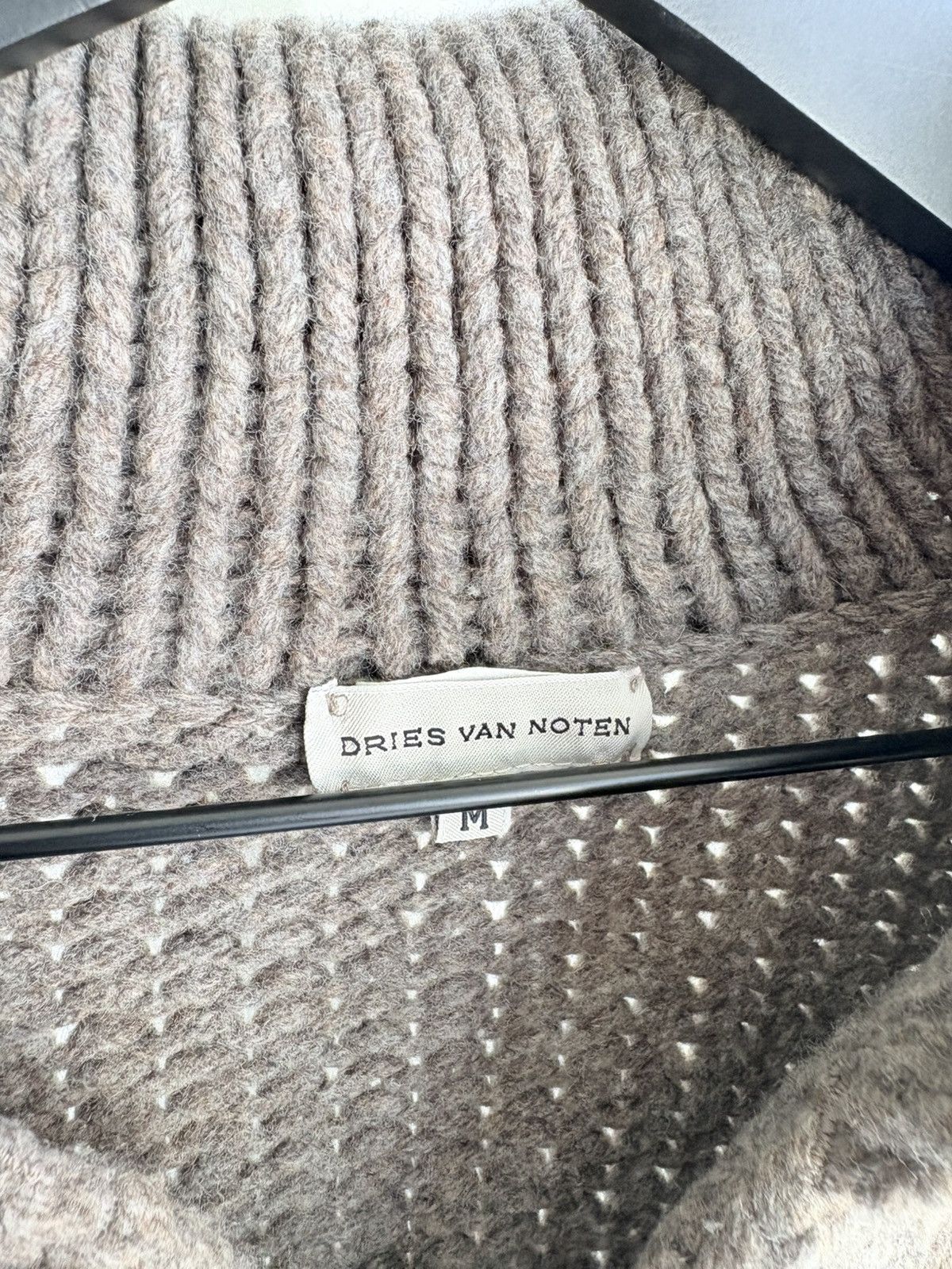 Dries Van Noten 90’s Dries Van Noten Chunky Knit Button Shirt Cardigan Size US M / EU 48-50 / 2 - 3 Thumbnail
