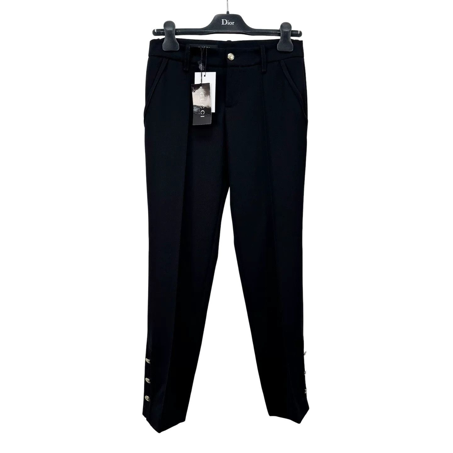 Gucci Gucci Gold Button Pants Size 38 Size 26" / US 2 / IT 38 - 1 Thumbnail