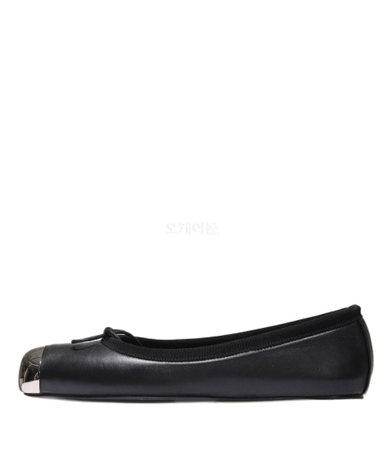 Alexander McQueen o1w1db10925 Punk Ballet Flat in Black Size US 10 / IT 40 - 4 Thumbnail