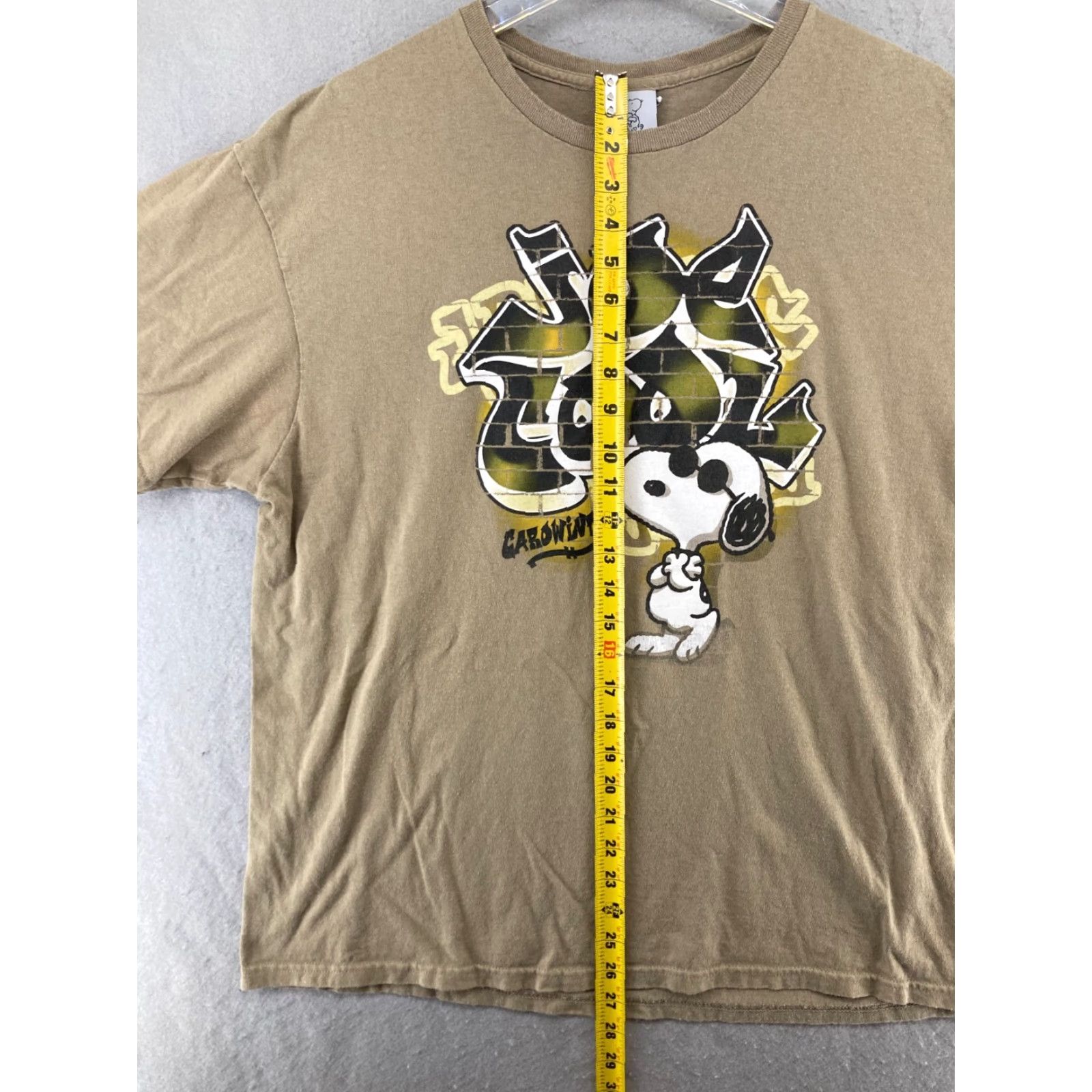 Peanuts VINTAGE Peanuts Snoopy T-Shirt Mens XL Crew Neck 1990s Green Cartoon 90s Shirt Mens XL Size US XL / EU 56 / 4 - 3 Thumbnail