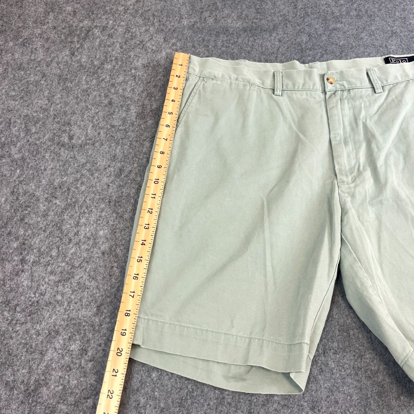Polo Ralph Lauren Polo Ralph Lauren Mens Chino Shorts 40 Cotton Green Vintage Summer Shirt Size US L / EU 52-54 / 3 - 3 Thumbnail