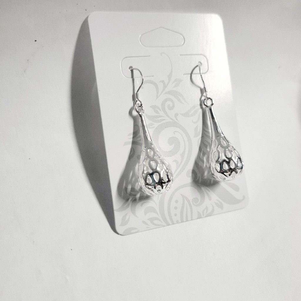Other .925 Sterling silver hollow dangle earrings Size ONE SIZE - 2 Thumbnail