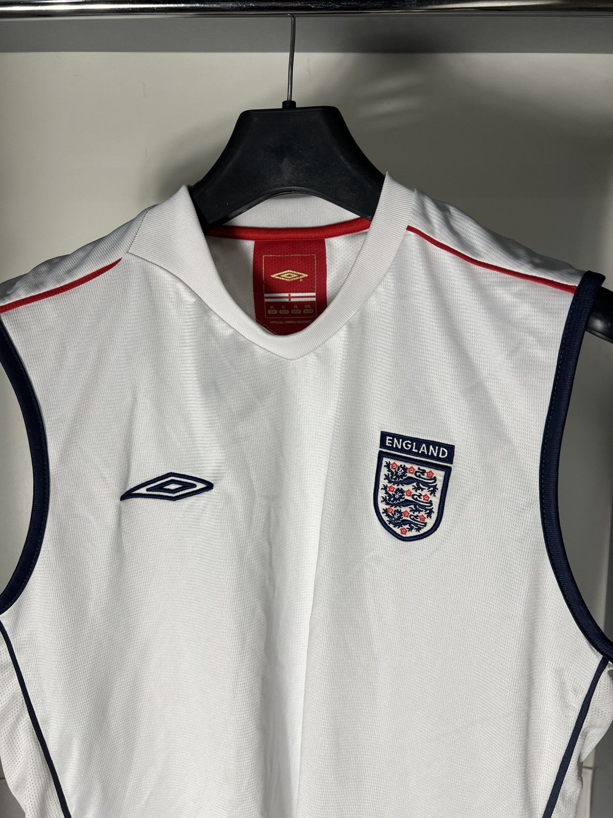 Umbro × Vintage VERY RARE UMBRO ENGLAND RETRO SOCCER JERSEY BLOKECORE 90s Size US XL / EU 56 / 4 - 3 Thumbnail