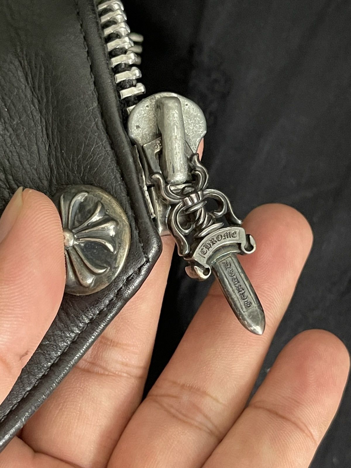 Chrome Hearts 1995 Iconic Chrome Hearts Six Button Leather Vest Size US M / EU 48-50 / 2 - 19 Thumbnail