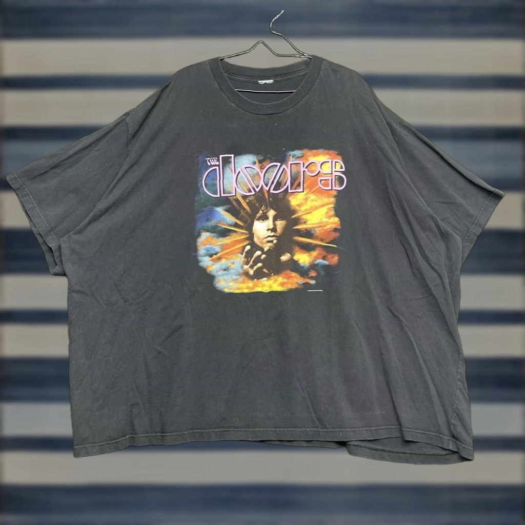 Vintage VINTAGE The Doors Band T-Shirt Mens 6XL Cotton Graphic Print 90s Rock Logo Crew Neck Size US XXL / EU 58 / 5 - 1 Thumbnail