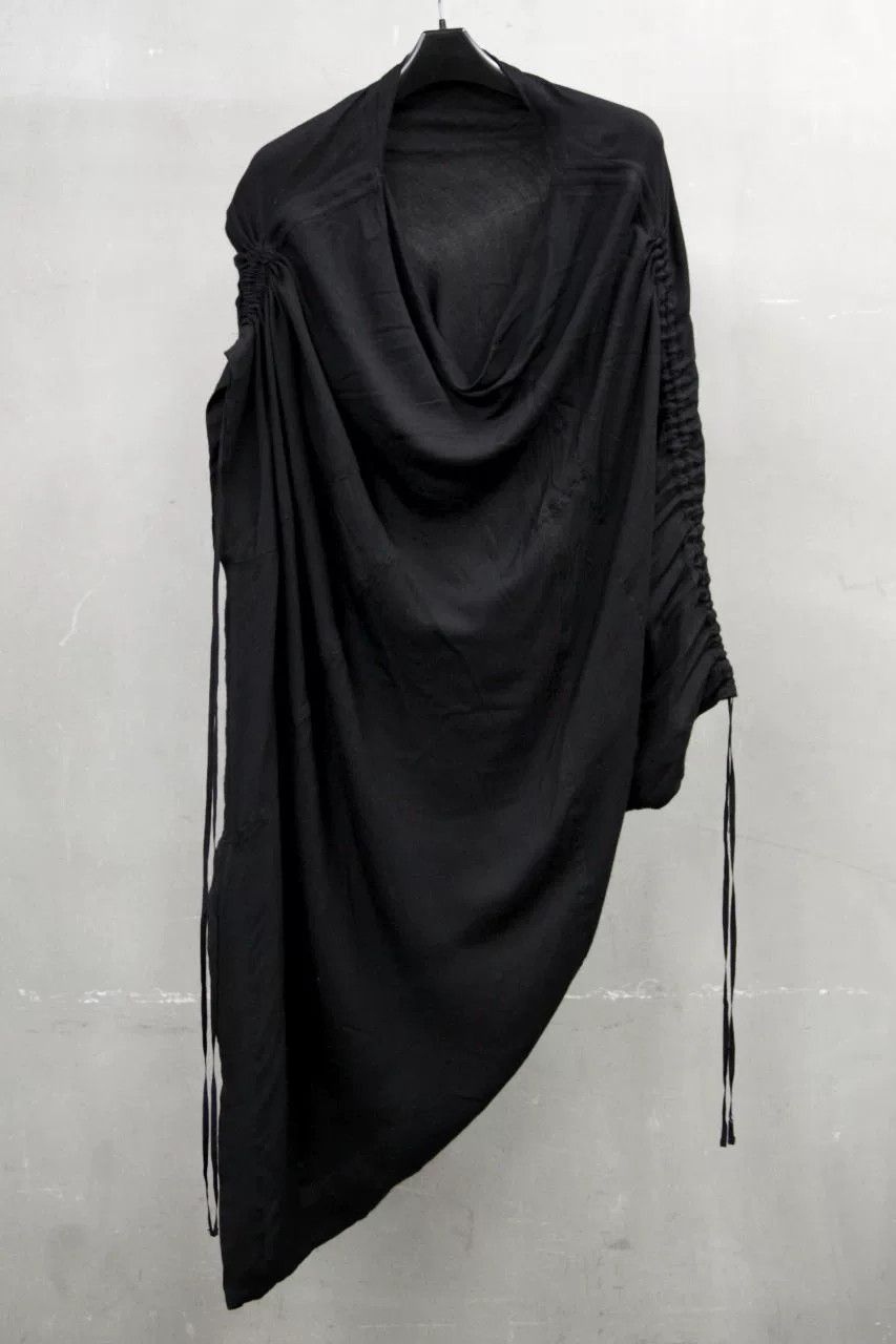 Julius Julius 7 Draped Neck Black Cape Top Size S / US 4 / IT 40 - 1 Thumbnail