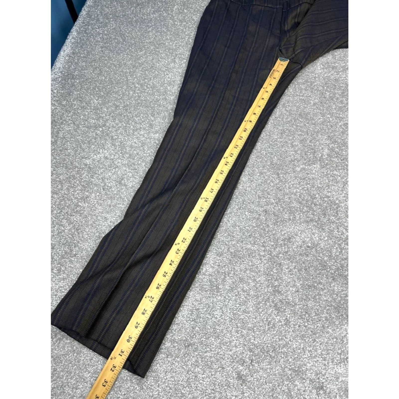 Pendleton Pendleton Woolen Mills Pants Women 4 Straight Leg Wool Multi Striped Mid Rise Dress Pants Casual Womens Size 27" / US 4 / IT 40 - 4 Thumbnail