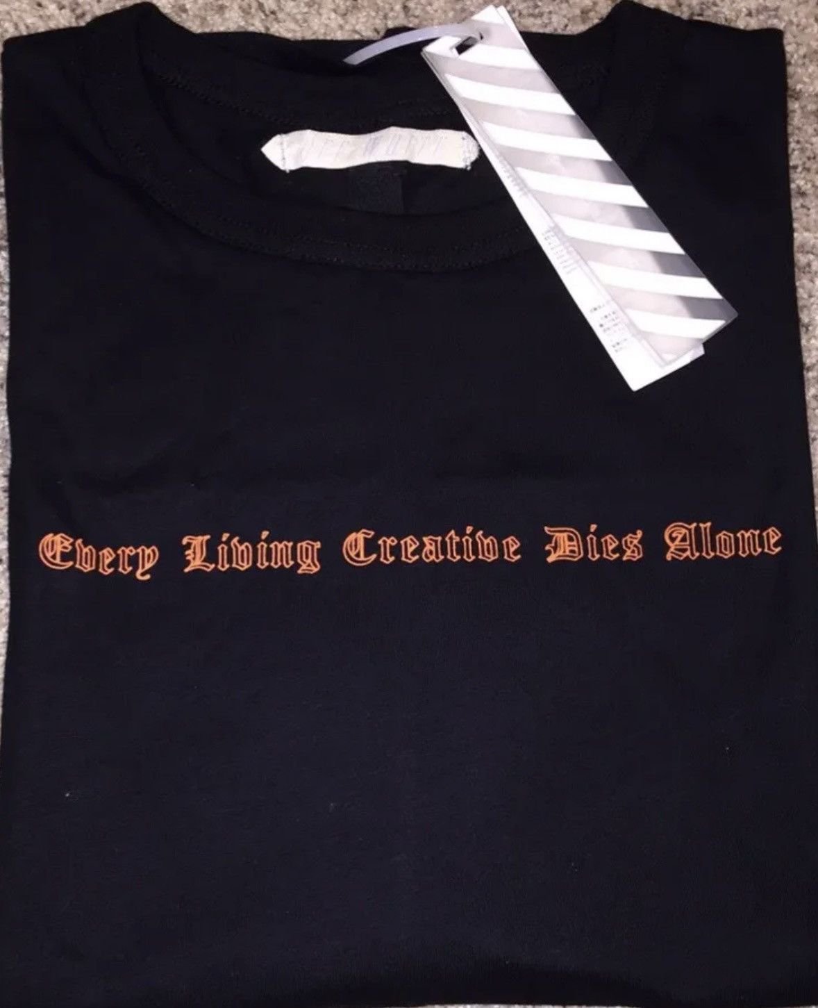 Off-White × Vlone Off-White X Vlone Every Living Creative Dies Alone Tee Size US M / EU 48-50 / 2 - 1 Thumbnail