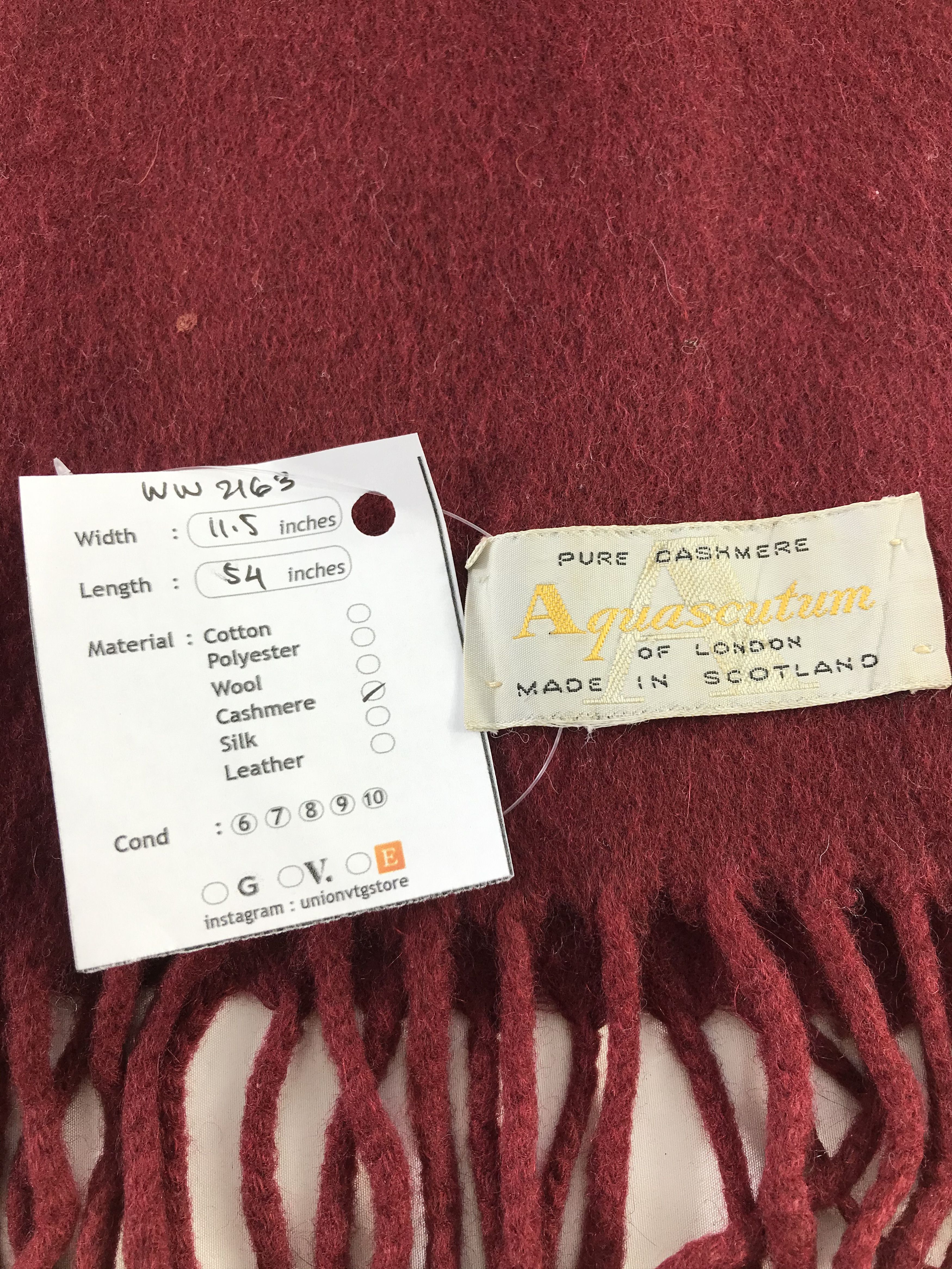Aquascutum × Vintage Aquascutum Scarf / Muffler / Neckwear - WW2163 Size ONE SIZE - 4 Thumbnail