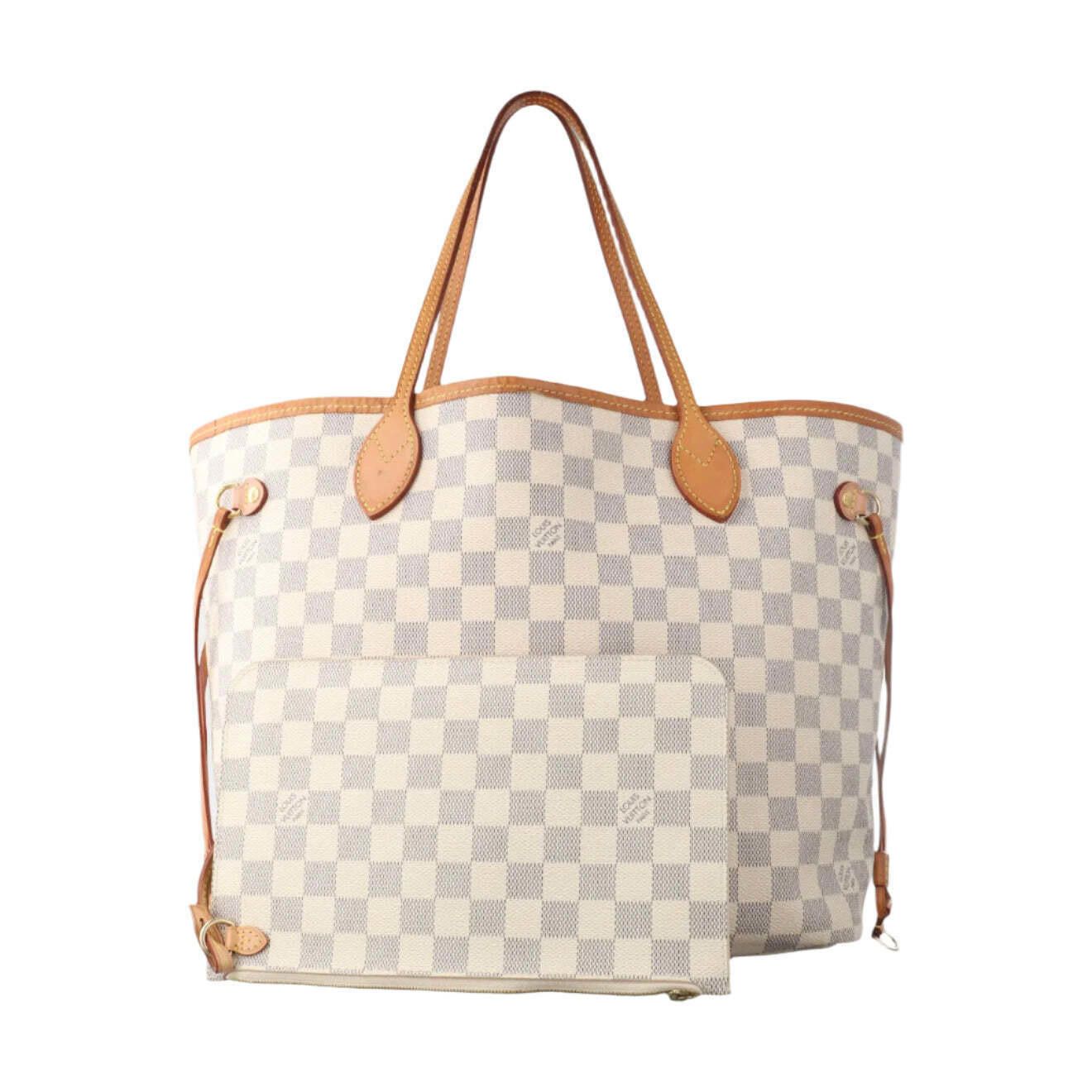 Louis Vuitton Louis Vuitton Damier Azur Neverfull MM with Pouch Size ONE SIZE - 1 Thumbnail