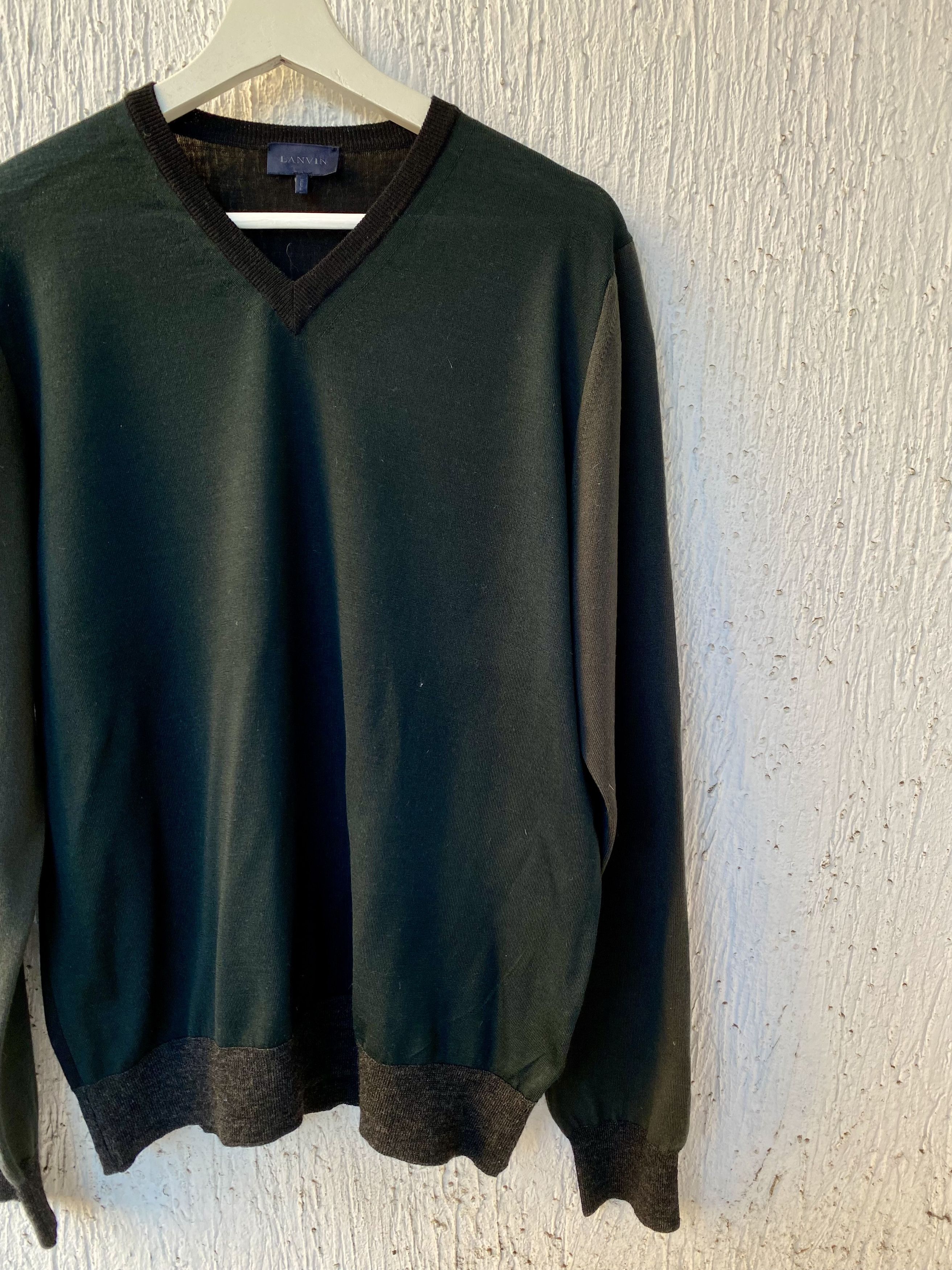 Lanvin colorblock wool sweater Size US XL / EU 56 / 4 - 2 Thumbnail