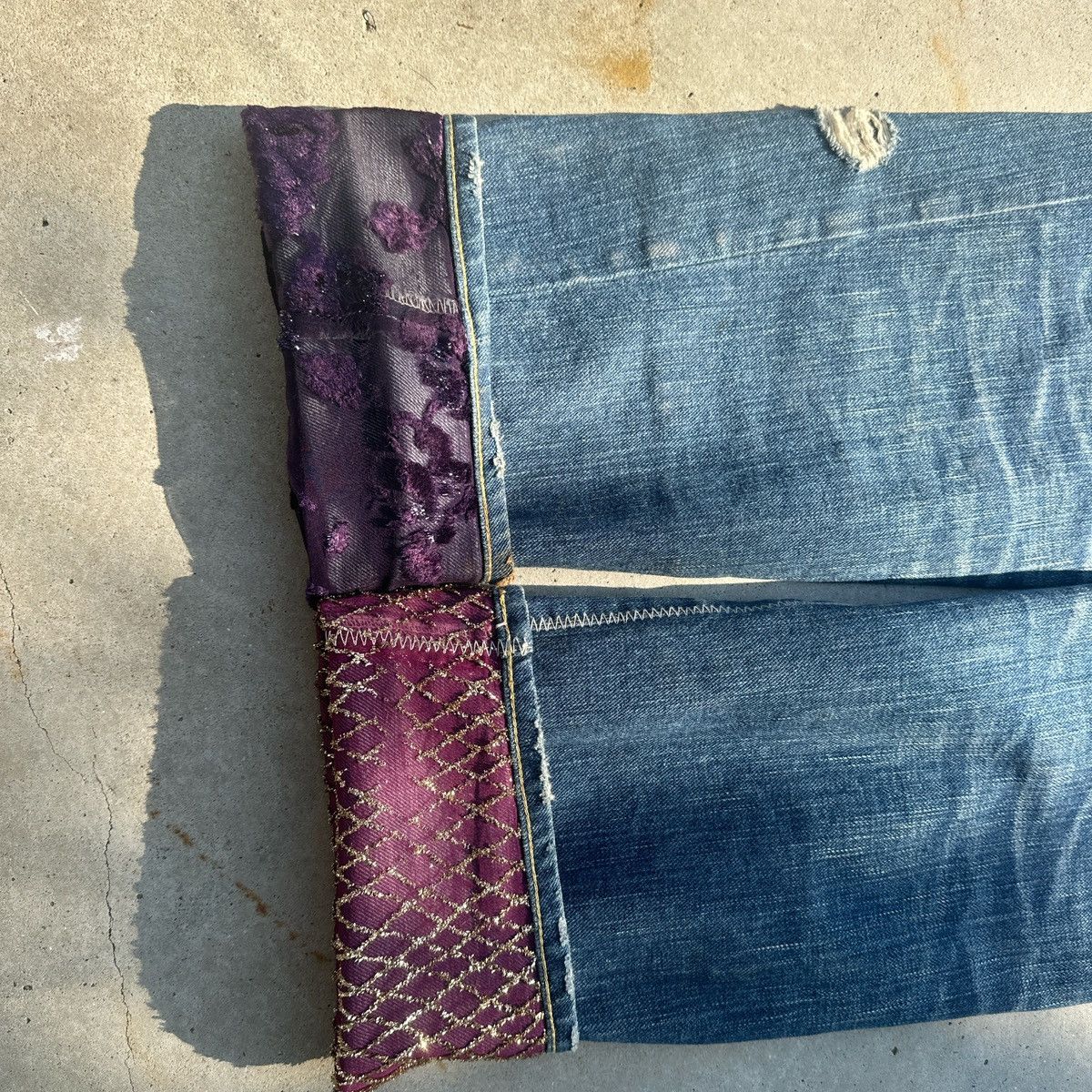Number (N)ine Number Nine Aw03 Kurt Period Patchwork Jeans Size US 32 / EU 48 - 3 Thumbnail