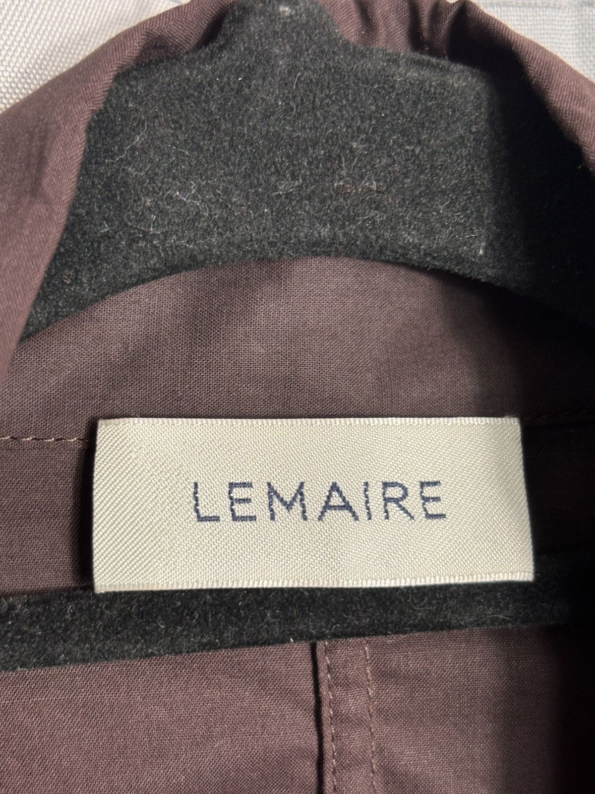Lemaire Lemaire Poplin Tie Front Blouse Brown Size ONE SIZE - 3 Thumbnail