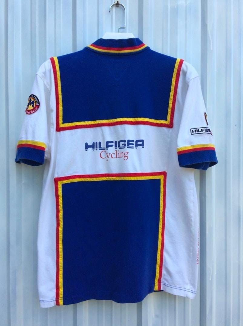 Tommy Hilfiger × Vintage Vtg 90s Tommy Hilfiger cycling gear shirt for specialized Size US L / EU 52-54 / 3 - 6 Thumbnail