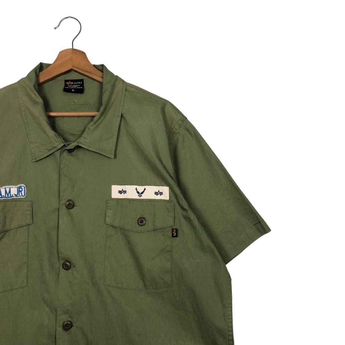 Alpha Industries 📌Vintage Work Shirt Jacket Alpha Industries Military Size US L / EU 52-54 / 3 - 7 Thumbnail