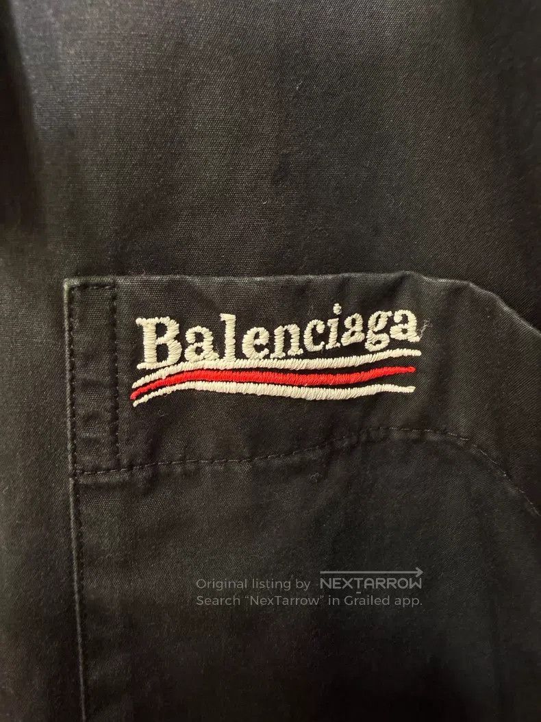 Balenciaga Balenciaga size 37 Coke embroidery black long-sleeve shirt Size US XS / EU 42 / 0 - 5 Thumbnail