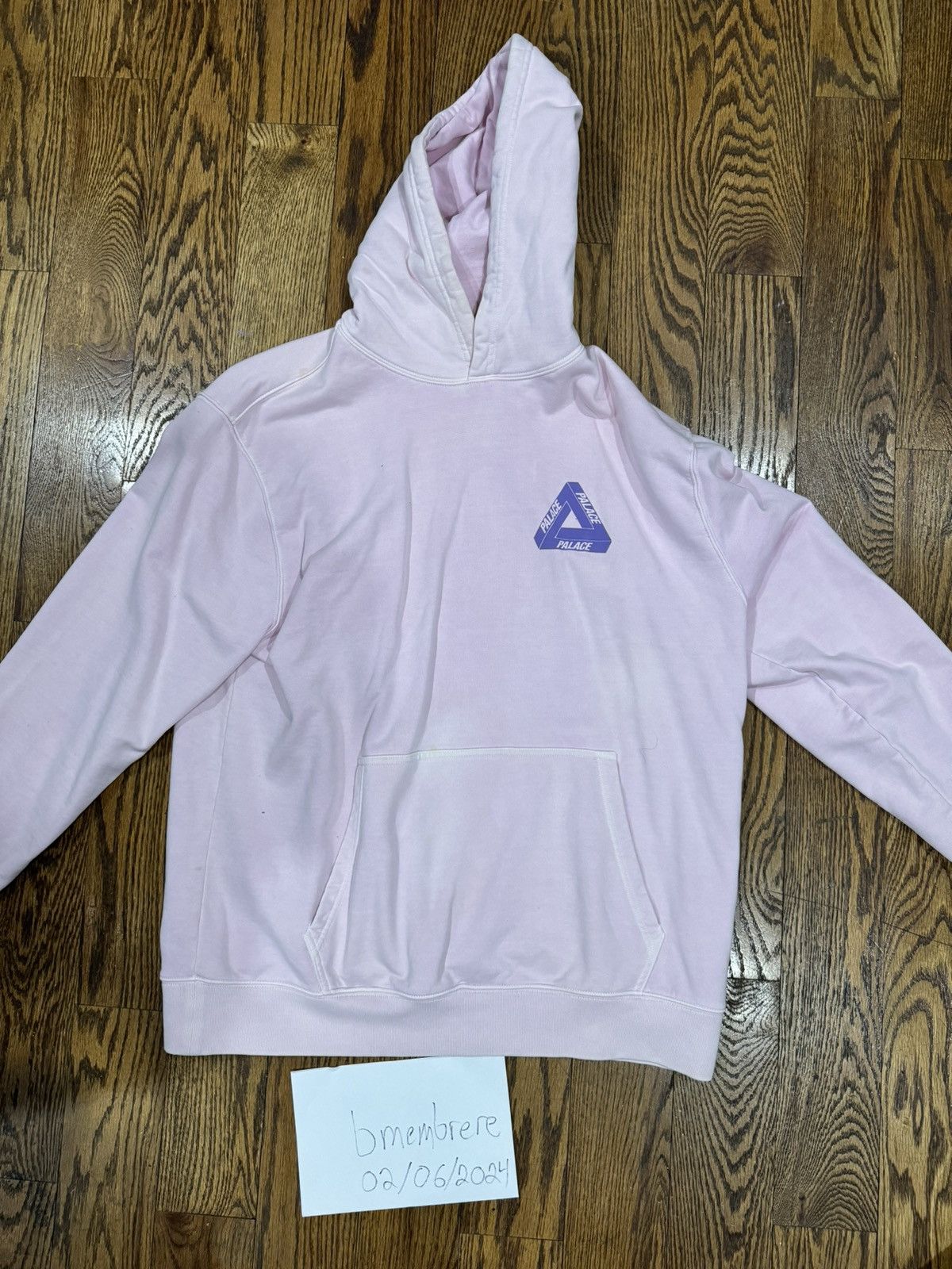 image of Palace Area To Tri Ferg Hoodie in Pink, Men's (Size XL)