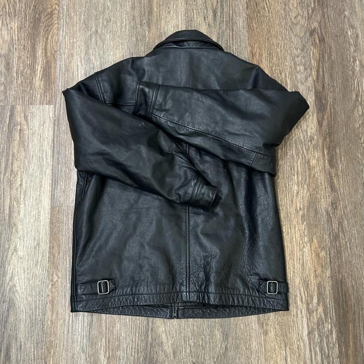 Gap Vintage Gap Black Leather Jacket Size Medium Size US M / EU 48-50 / 2 - 5 Thumbnail