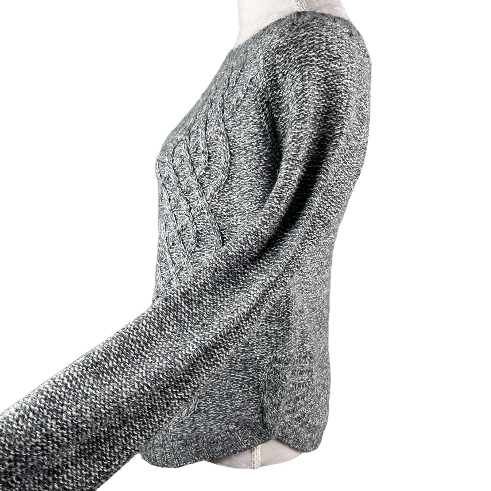 Other 89th & Madison Sweater Charcoal Marled Gray White Medium New Size M / US 6-8 / IT 42-44 - 12 Thumbnail