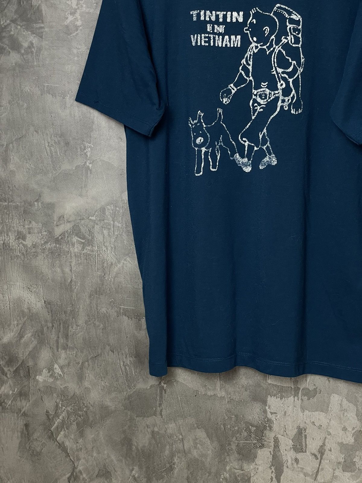 Vintage Vintage 70s 80s single stitch Tintin in Vietnam t shirt Size US L / EU 52-54 / 3 - 5 Thumbnail
