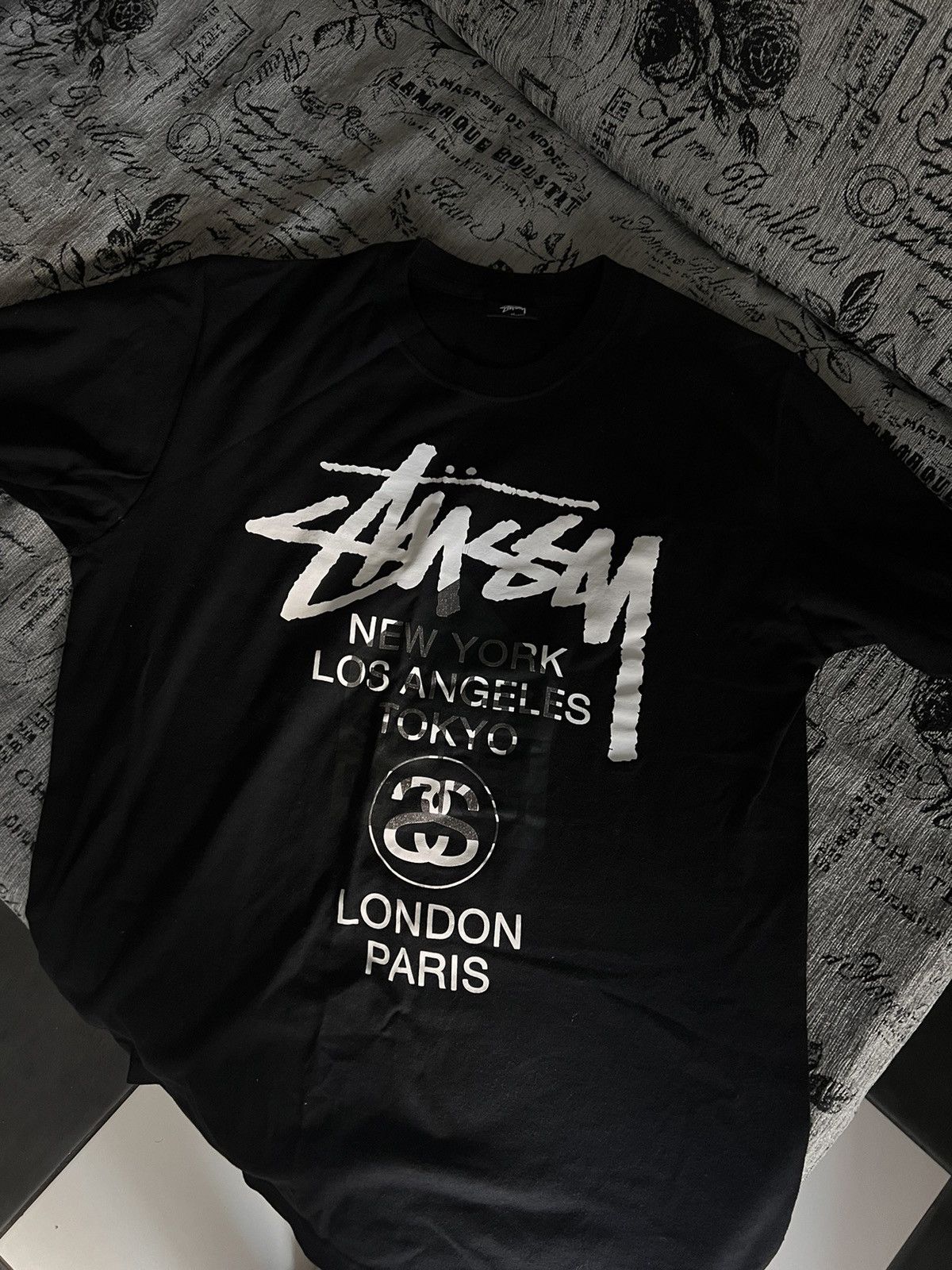 Tシャツ・カットソー Stussy x DSM Special Dice 15th Anniversary T-Shirt Black org.jpg
