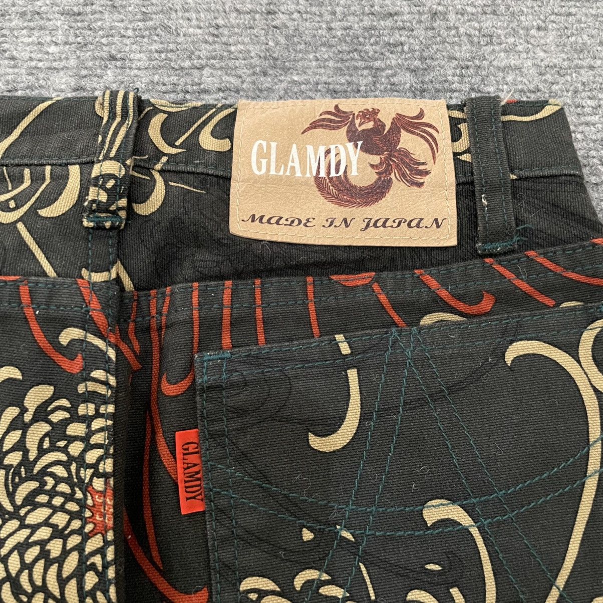 Japanese Brand Glamdy Flared Pants Floral Printed Size 22" - 9 Thumbnail