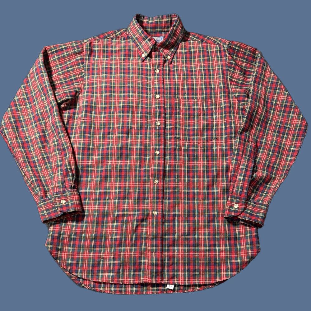 Pendleton Pendleton Button-Up Shirt M Men Red Wool Plaid Vintage No Size US M / EU 48-50 / 2 - 1 Thumbnail