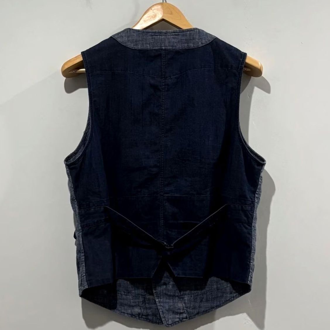 Ralph Lauren RRL Ralph Lauren HOBSON PINCHECK Work Vest Indigo Men's Size S Size US S / EU 44-46 / 1 - 2 Thumbnail